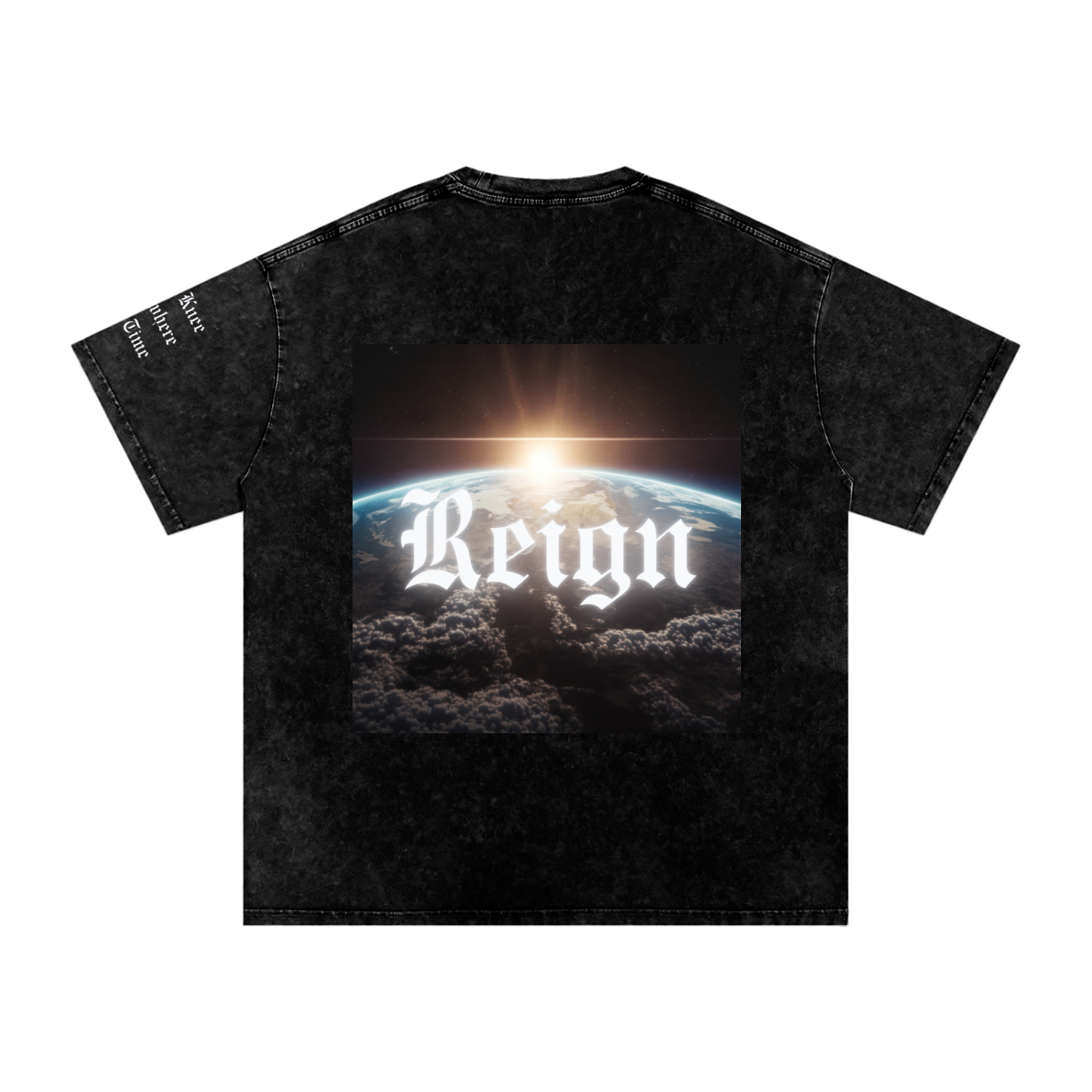 Reign Acid washed oversized drop sleeve